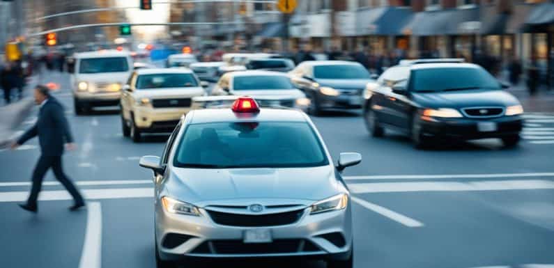 when a pedestrian walks out into the street in violation of the law, you should: