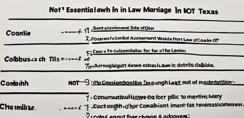 how to disprove common law marriage in texas