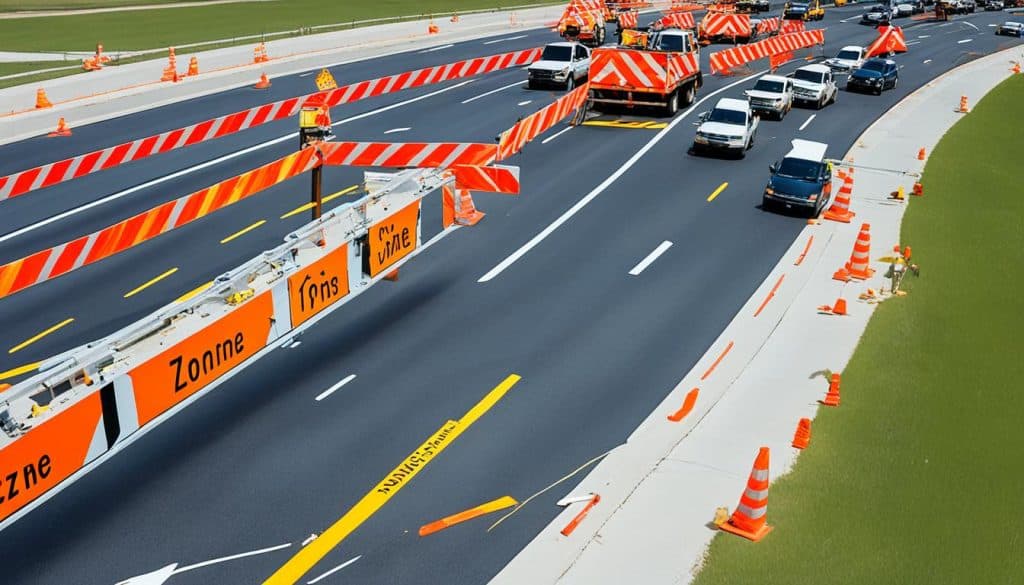 Proper signage in work zones